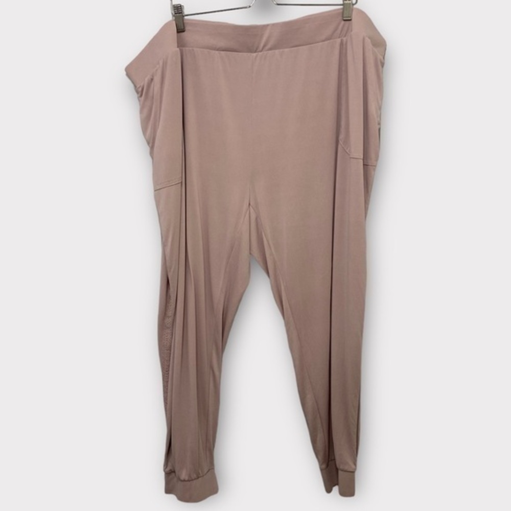 G by Giuliana Light Pink Joggers Plus Size 3X